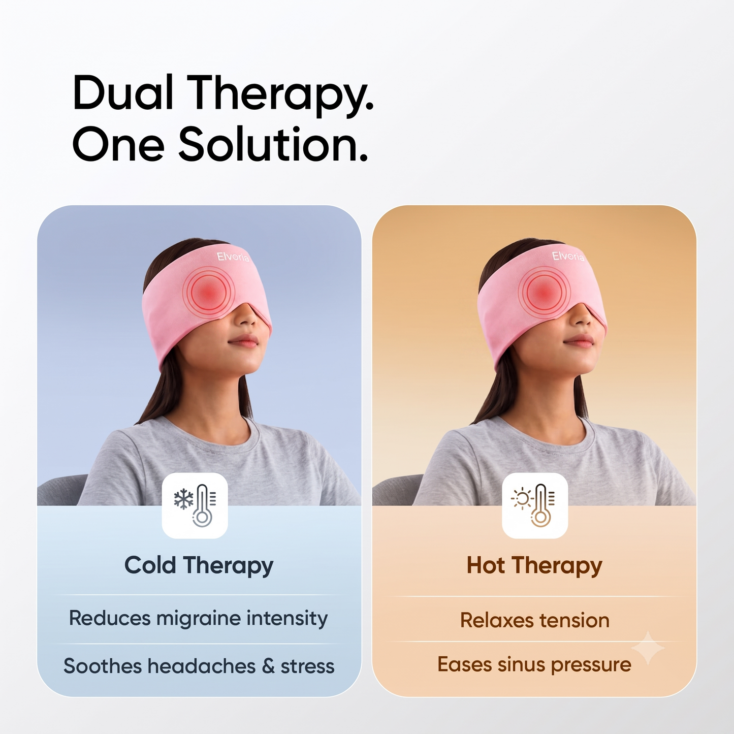 Migraine and Headache Relief Cap - side view